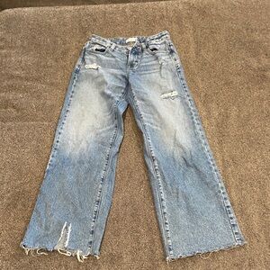 PacSun Light Blue Distressed Flare Jeans